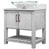 30-inch Bath Vanity with Café Mocha Quartz Counter and Sink - NOBV-30SG-6001-317C