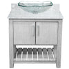 30-inch Bath Vanity with Carrara White Marble Counter and Sink - NOBV-30SG-CAR-317C