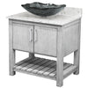 30-inch Bath Vanity with Café Mocha Quartz Counter and Sink - NOBV-30SG-6001-317G