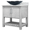 30-inch Bath Vanity with Café Mocha Quartz Counter and Sink - NOBV-30SG-6001-317G