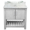 30-inch Bath Vanity with Café Mocha Quartz Counter and Sink - NOBV-30SG-6001-324C