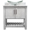 30-inch Bath Vanity with Café Mocha Quartz Counter and Sink - NOBV-30SG-6001-324C