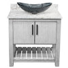 30-inch Bath Vanity with Café Mocha Quartz Counter and Sink - NOBV-30SG-6001-324G
