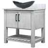 30-inch Bath Vanity with Carrara White Marble Counter and Sink - NOBV-30SG-CAR-324G
