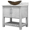 30-inch Bath Vanity with Café Mocha Quartz Counter and Sink - NOBV-30SG-6001-324T