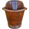 Adamo Freestanding Hammered Copper Bath Tub NBT-ADA series