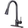 oil rubbed bronze kitchen faucet with deck plate
