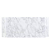 Single Bowl Kitchen Sink in Carrara White Marble with Polished Apron - NKS-SBPCW