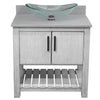 30-inch Bath Vanity with Storm Grey Quartz Counter and Sink - NOBV-30SG-280-324C