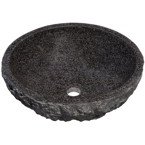 black granite vessel sink