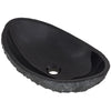 black granite stone vessel sink
