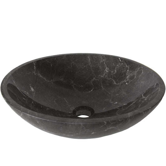 Natural Stone Round Coffee Marble Vessel Sink