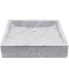 Carrara white marble stone vessel