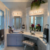 Carrara white marble stone vessel sink lifestyle