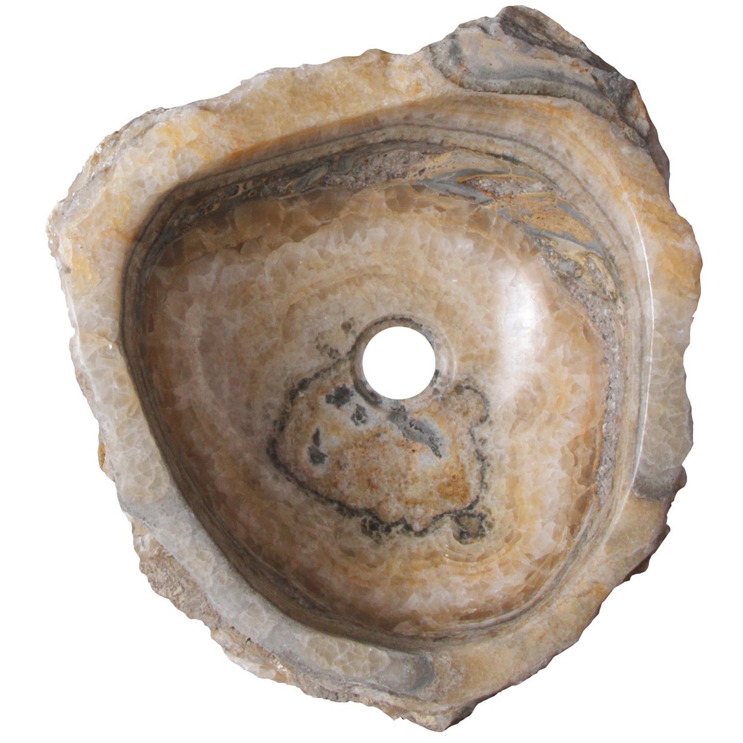 Natural Travertine Onyx Stone Vessel Bath Sink NOSV-TO