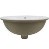 Oval Undermount White Porcelain Sink