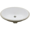 Oval Undermount White Porcelain Sink