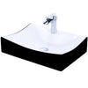 Rectangular Black/White Porcelain Sink Combo NSFC-01134BW365S Series