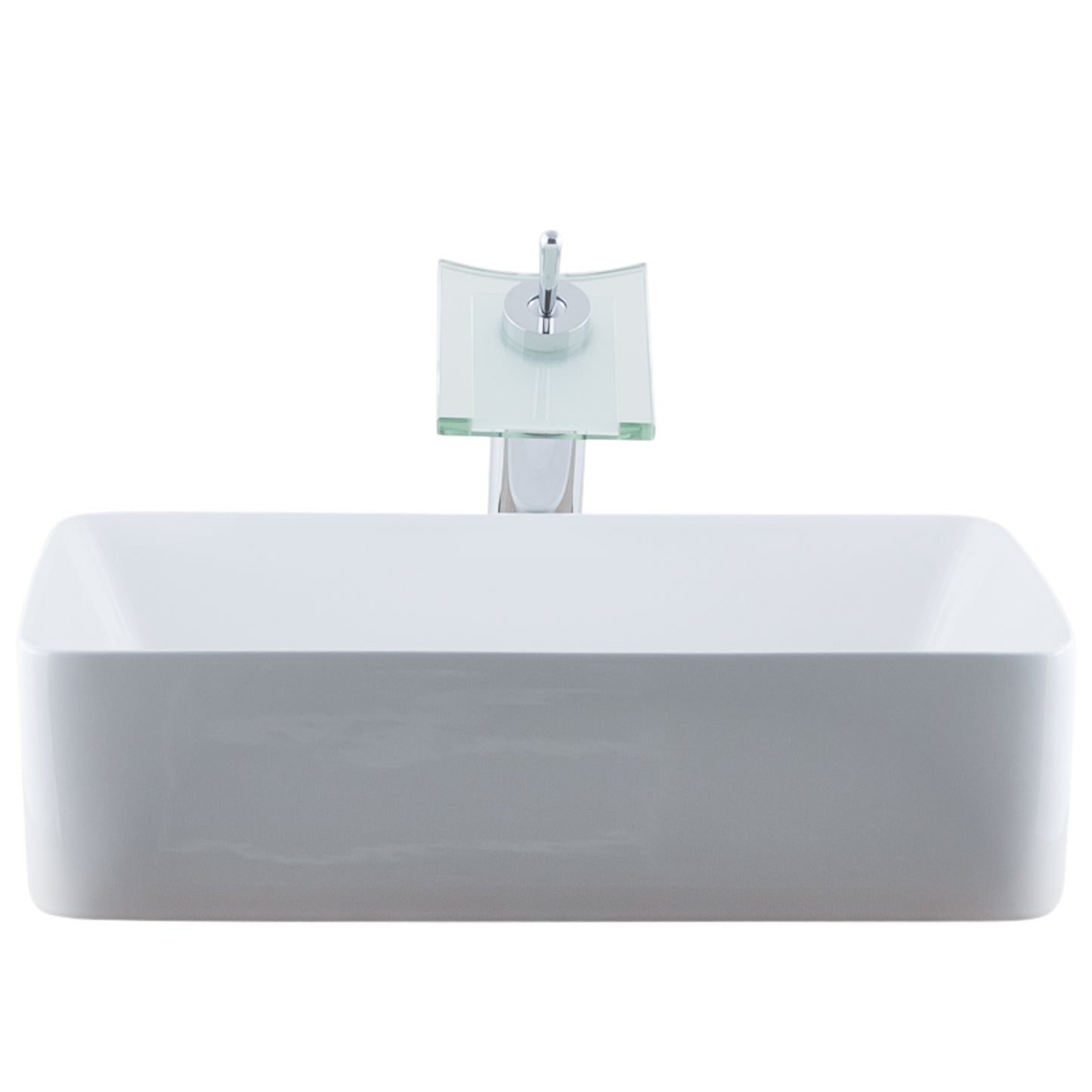 Rectangular Porcelain Sink Set