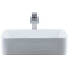 White Rectangular Porcelain Sink Set