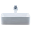 White Rectangular Porcelain Sink Set