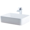 White Rectangular Porcelain Sink Set