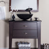 smoke grey glass vessel bowl sink lifestyle