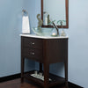 glass vessel sink and faucet set
