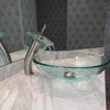Round Clear Glass Vessel Bathroom Sink Combo Series NSFC-8048011