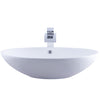 Oval Porcelain Sink Set with faucet and drain