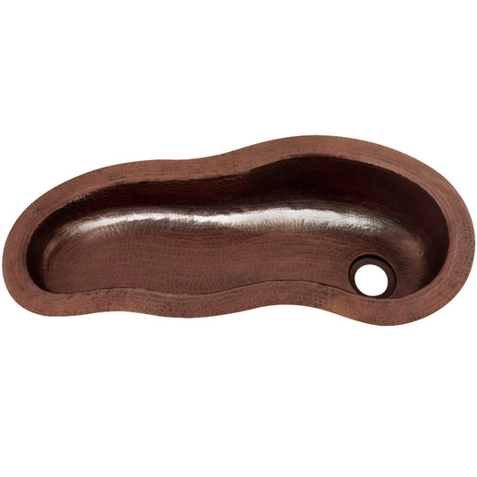 River Hammered Copper Bar Sink
