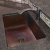 Single Bowl Undermount Copper Kitchen Sink lifestyle