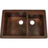 60/40 copper undermount kitchen sink