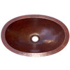 oval copper bath sink