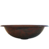 copper drop-in bathroom sink