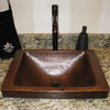 antique copper drop-in sink with STD-ORB lifestyle