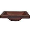 antique copper drop-in sink