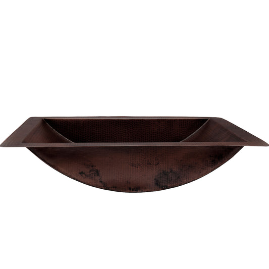 hammered copper bath sink