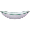 silver frosted glass vessel sink