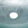 silver frosted glass vessel sink