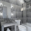 clear round glass vessel sink lifestyle