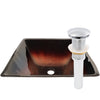 Copper and Black Square Glass Vessel Bathroom Sink NOHP-G008-287