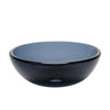 Clear Slate Grey Round Tempered Glass Vessel Bath Sink