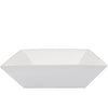 Square white ceramic Vessel Bathroom Sink NO OVERFLOW