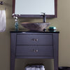 natural cobblestone vessel sink lifestyle