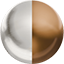 Brushed Nickel / Brown Glass
