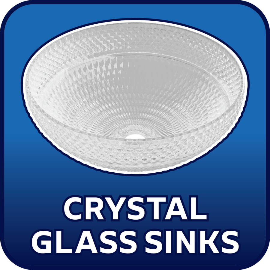Bath Crystal Glass Sinks