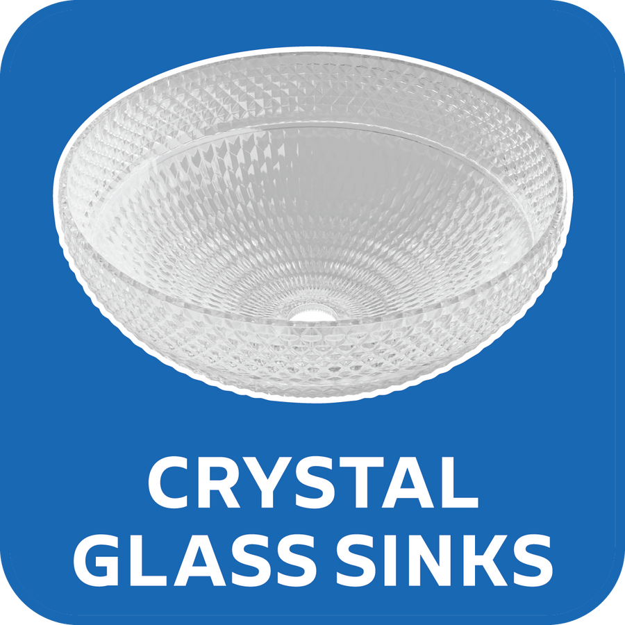 Bath Crystal Glass Sinks