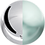 Chrome / Clear Glass