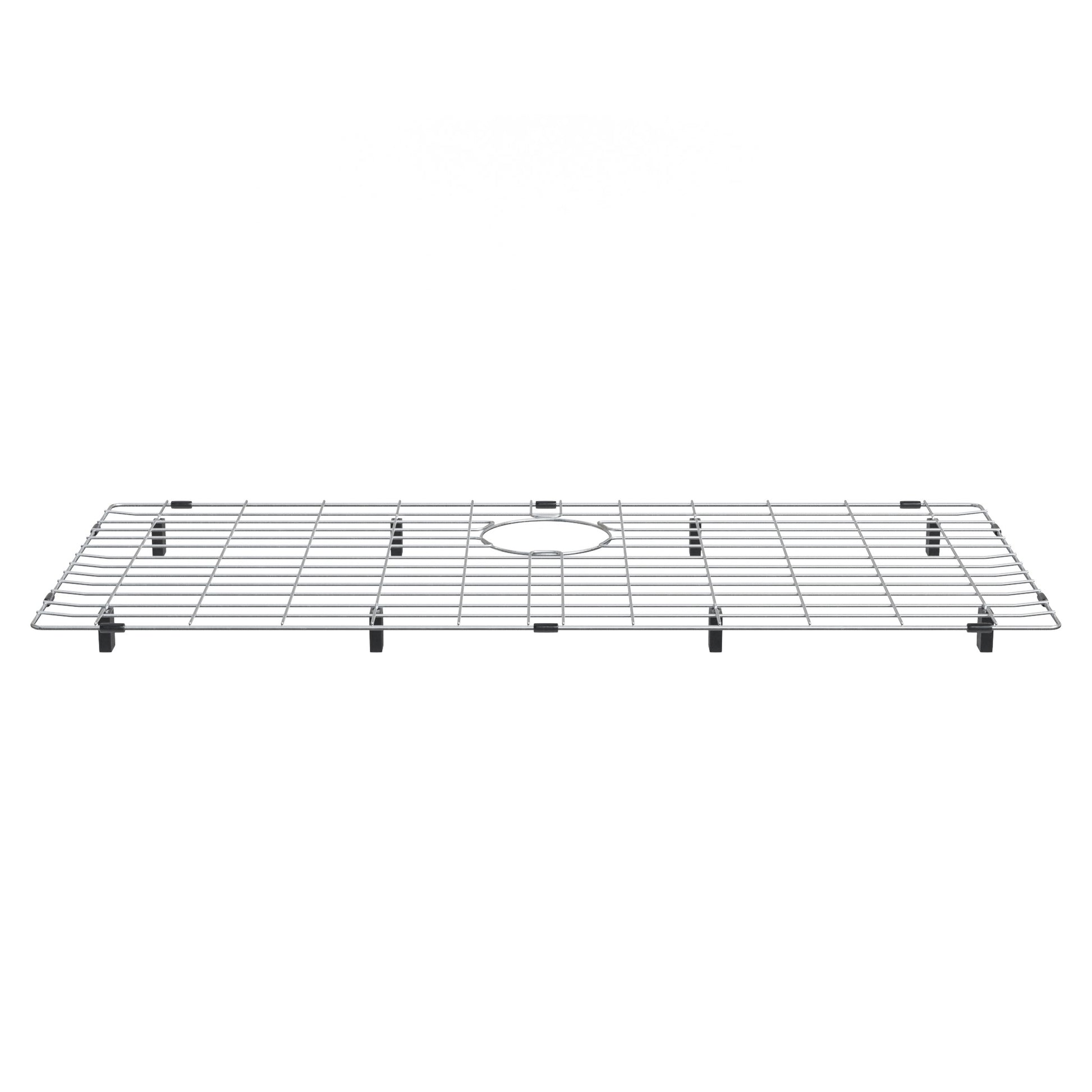 Stainless steel farmhouse kitchen sink with single basin and zero radius corners by Novatto, measuring 30x16 inches.